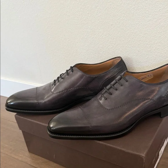 Classic Gray Men's Oxford Shoes - Picture 5 of 6